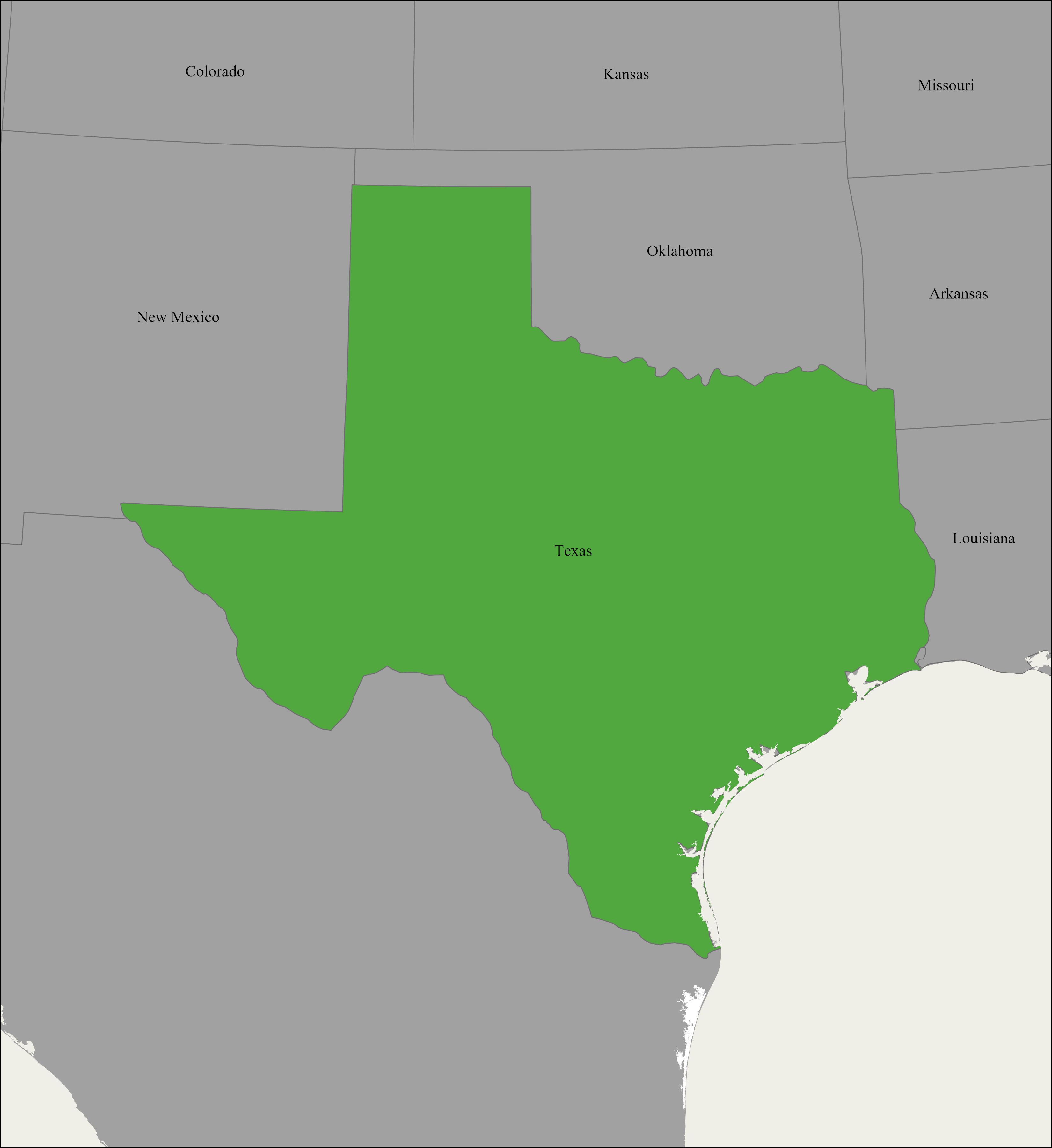 Texas Mission Map 1931